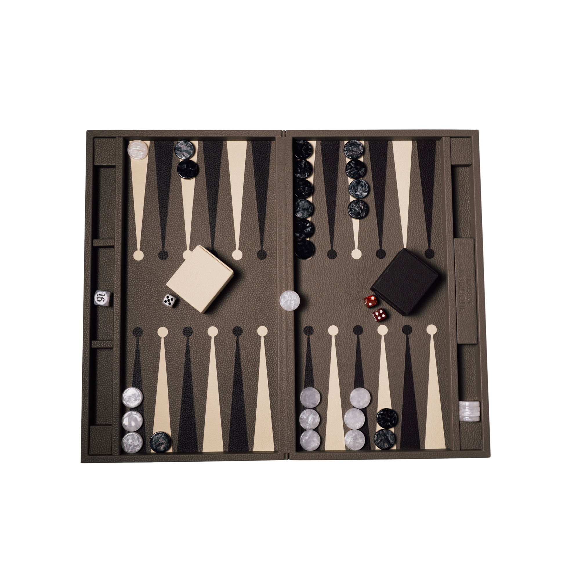 Big Backgammon Taupe