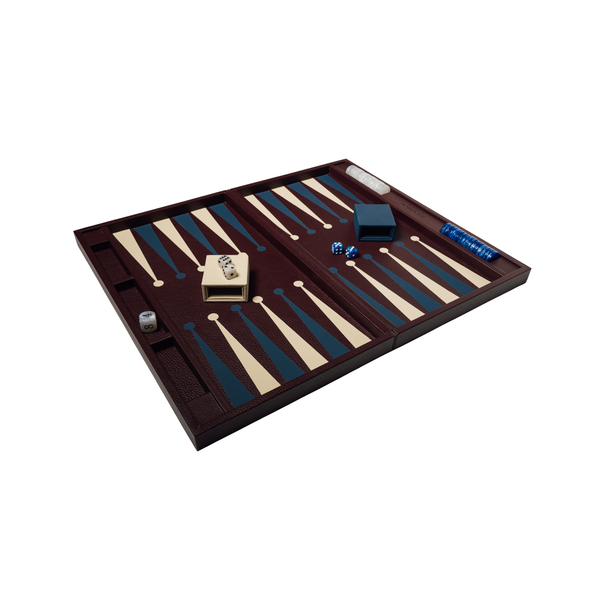 Big Backgammon Burgundy