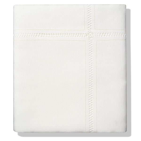 Bed Linen Set Diamond Stitch Ivory White