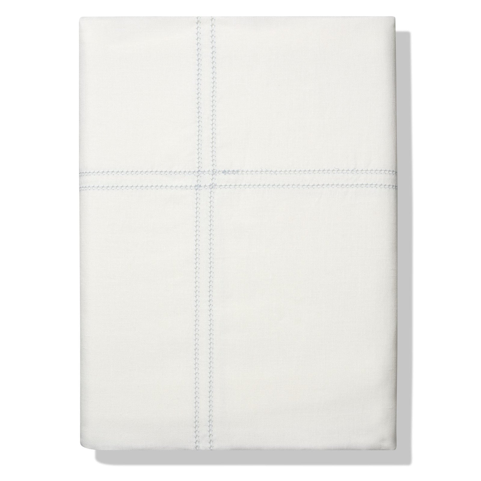 Duvet Cover Hemstitch Chambray Blue