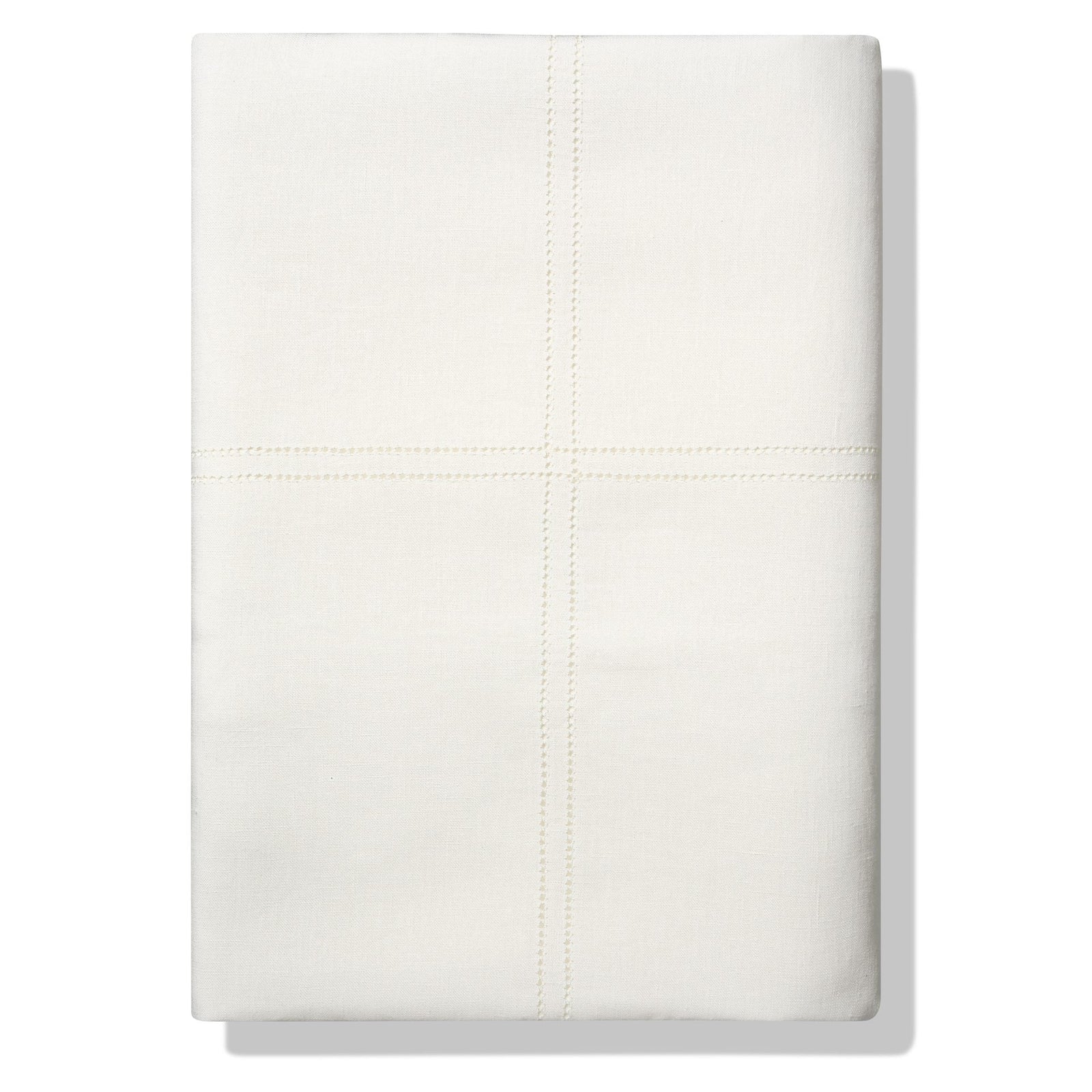 Bed Linen Set Ivory White Hemstitch