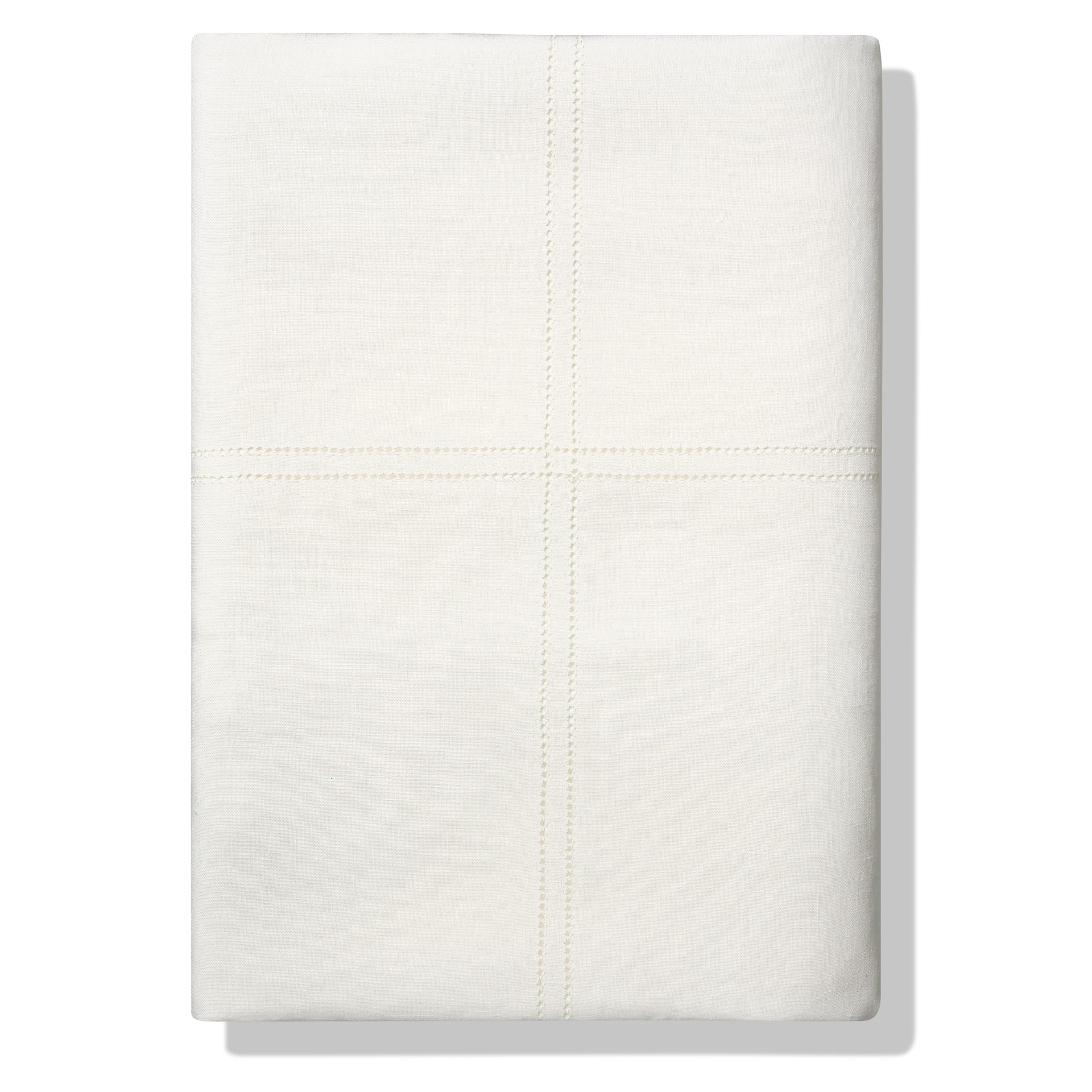 Bed Linen Set Ivory White Hemstitch