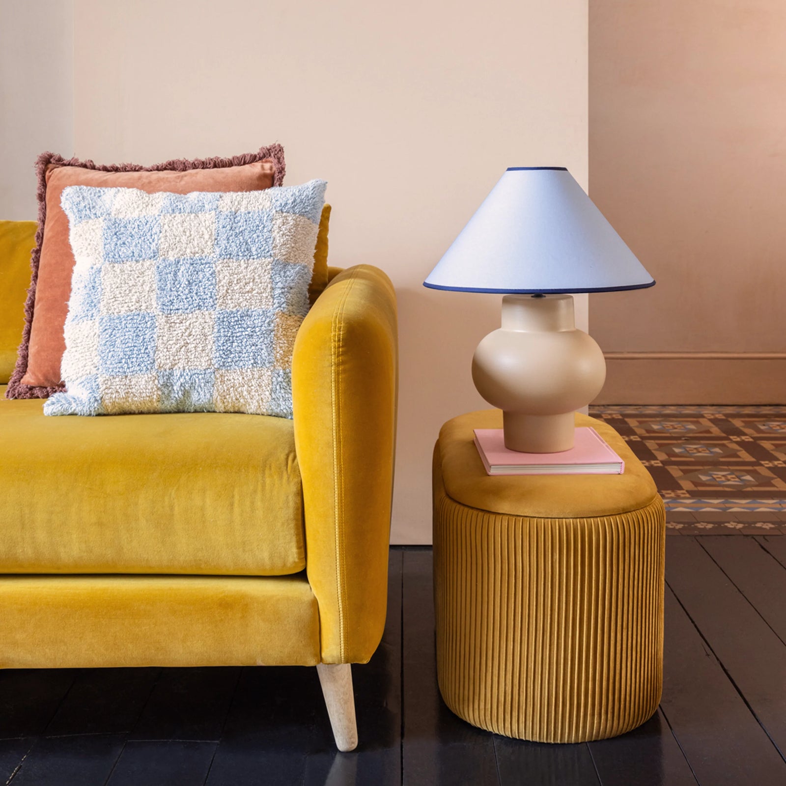 Blue cone lampshade