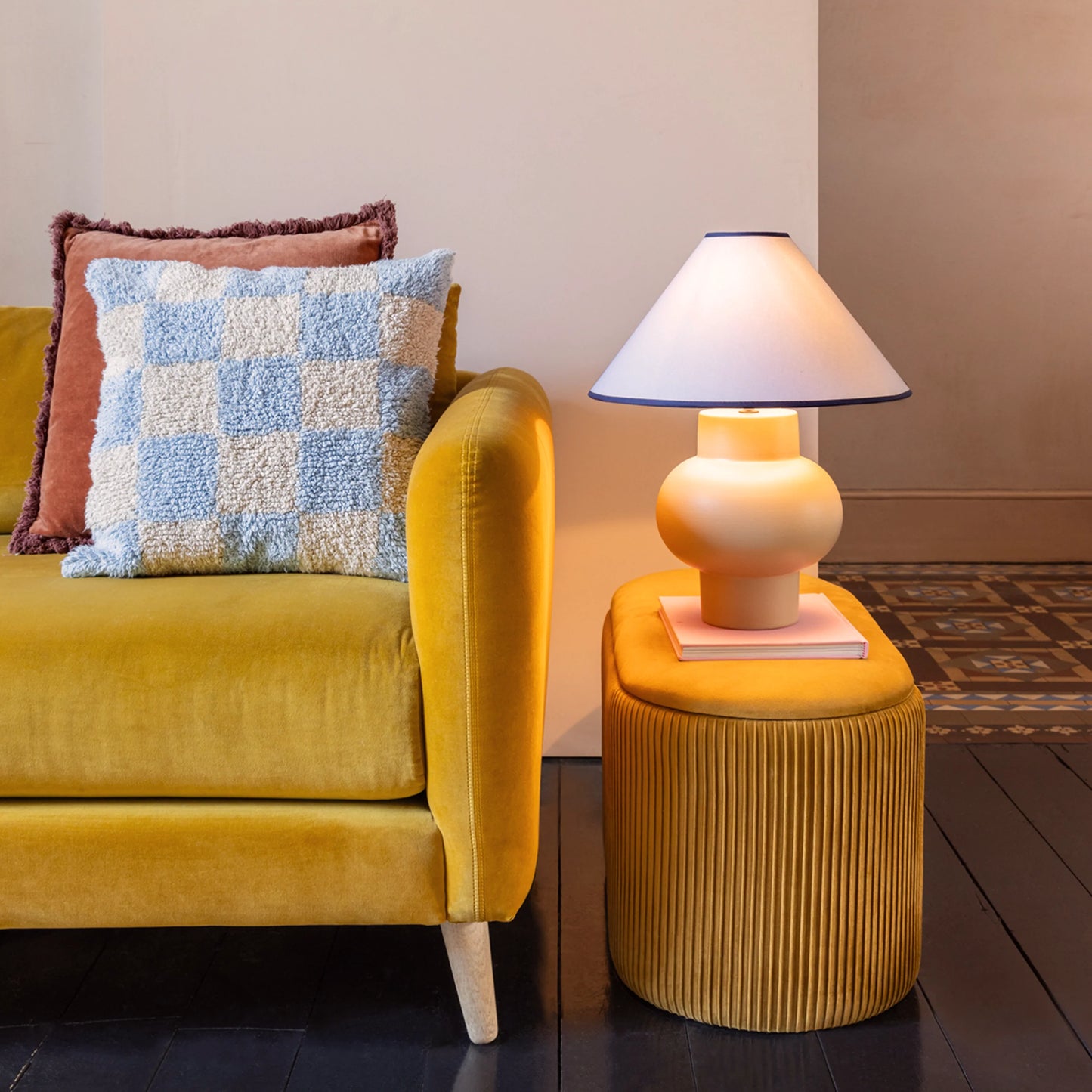 Blue cone lampshade