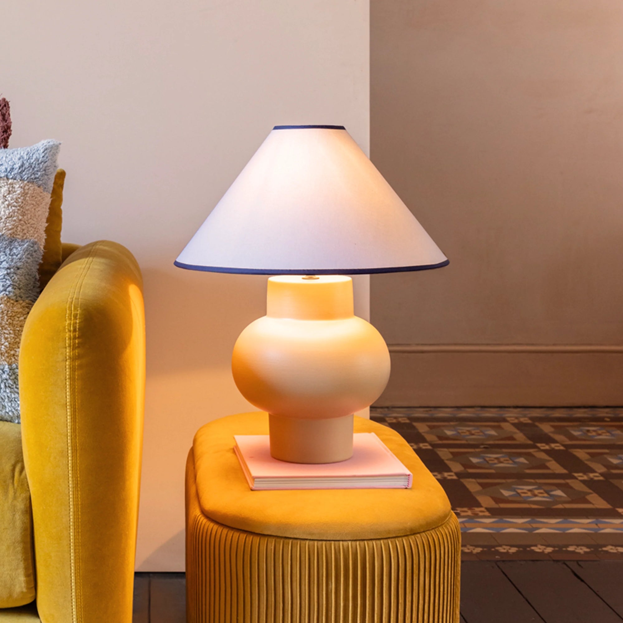 Blue cone lampshade