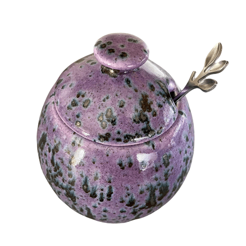 Sugar Bowl Speckled Purple Glaze