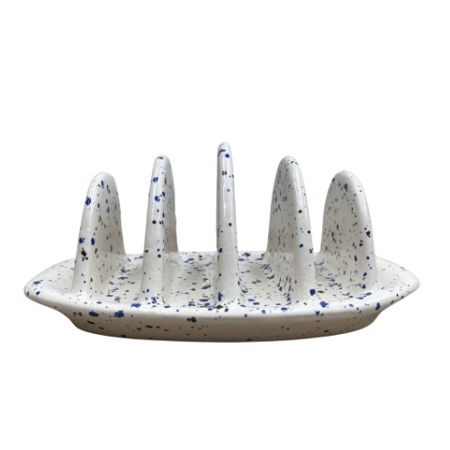 Toast Rack Speckled Blue Glaze