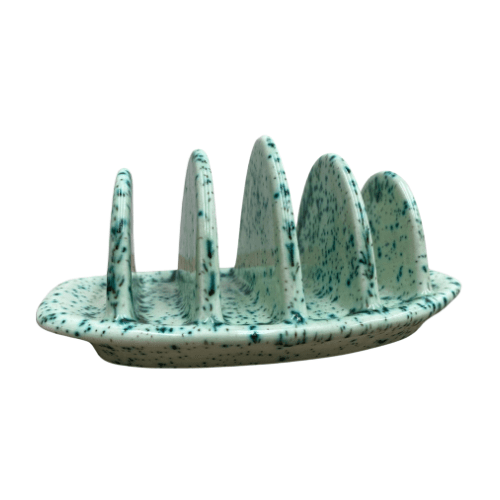 Toast Rack Speckled Green Glaze