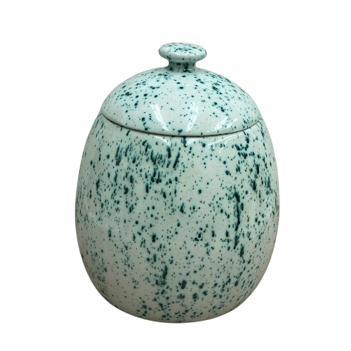 Cookie/Biscuit Jar Canister Speckled Green