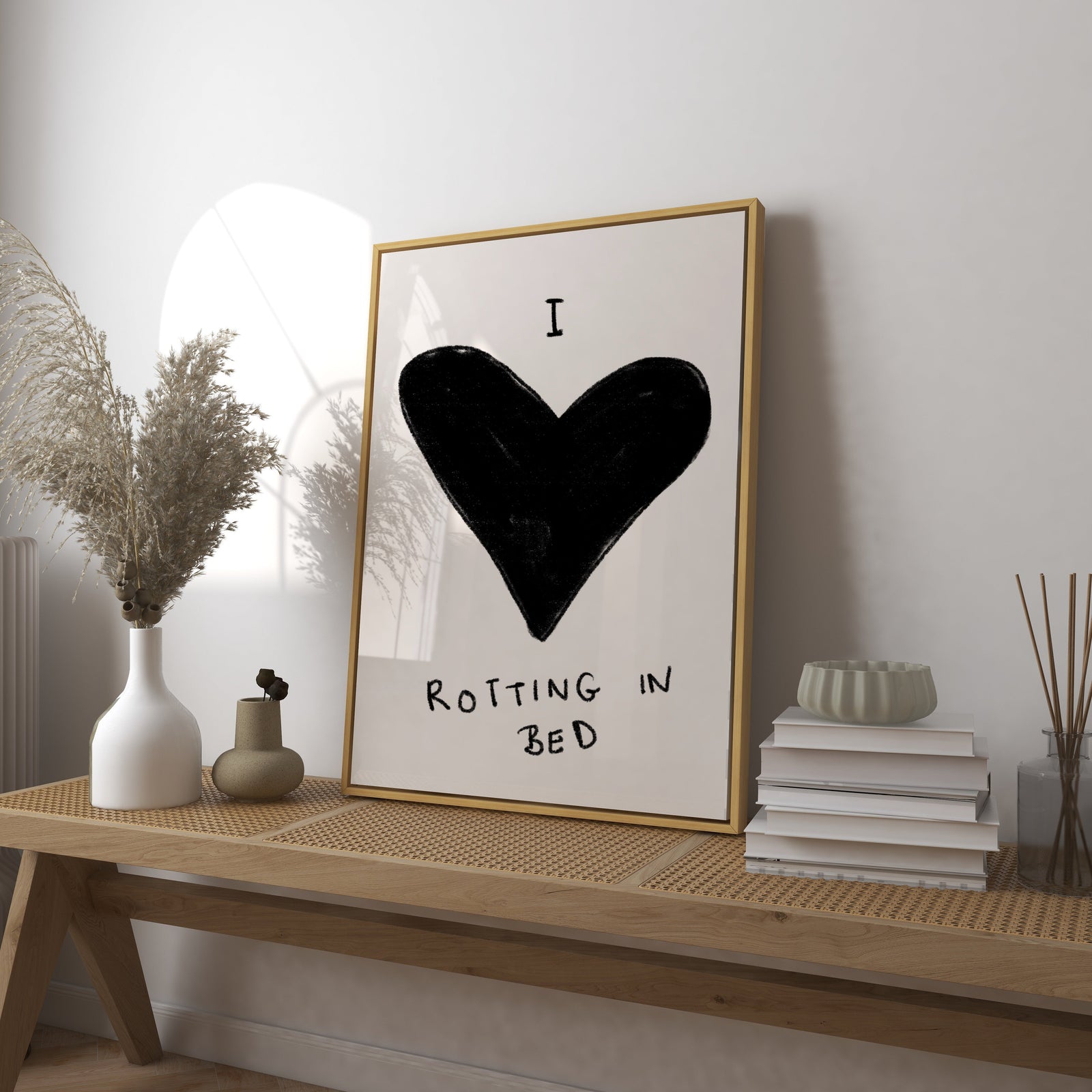 I Love Rotting in Bed Print