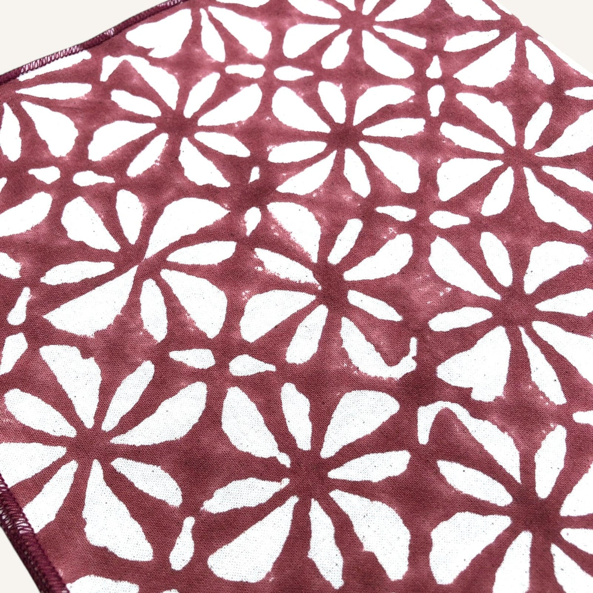 Bloom Bites Cloth Napkin | Block-Printed Cotton | 18x18 in