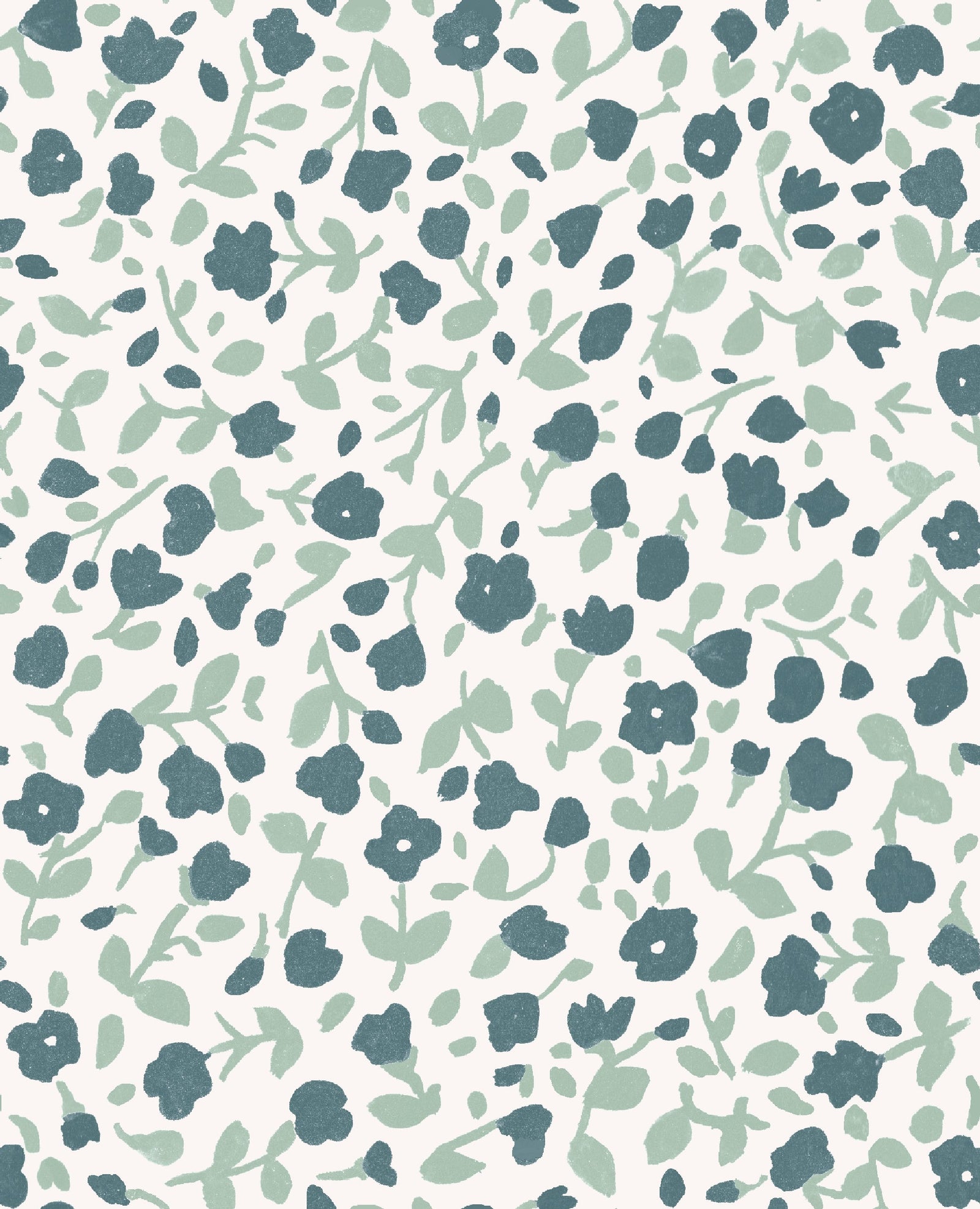 Wallpaper - Blossom Forest Greens
