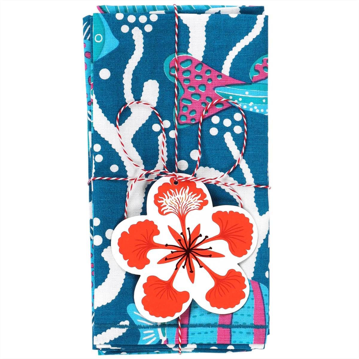 Blue Ocean Reef Napkins - Set of 2
