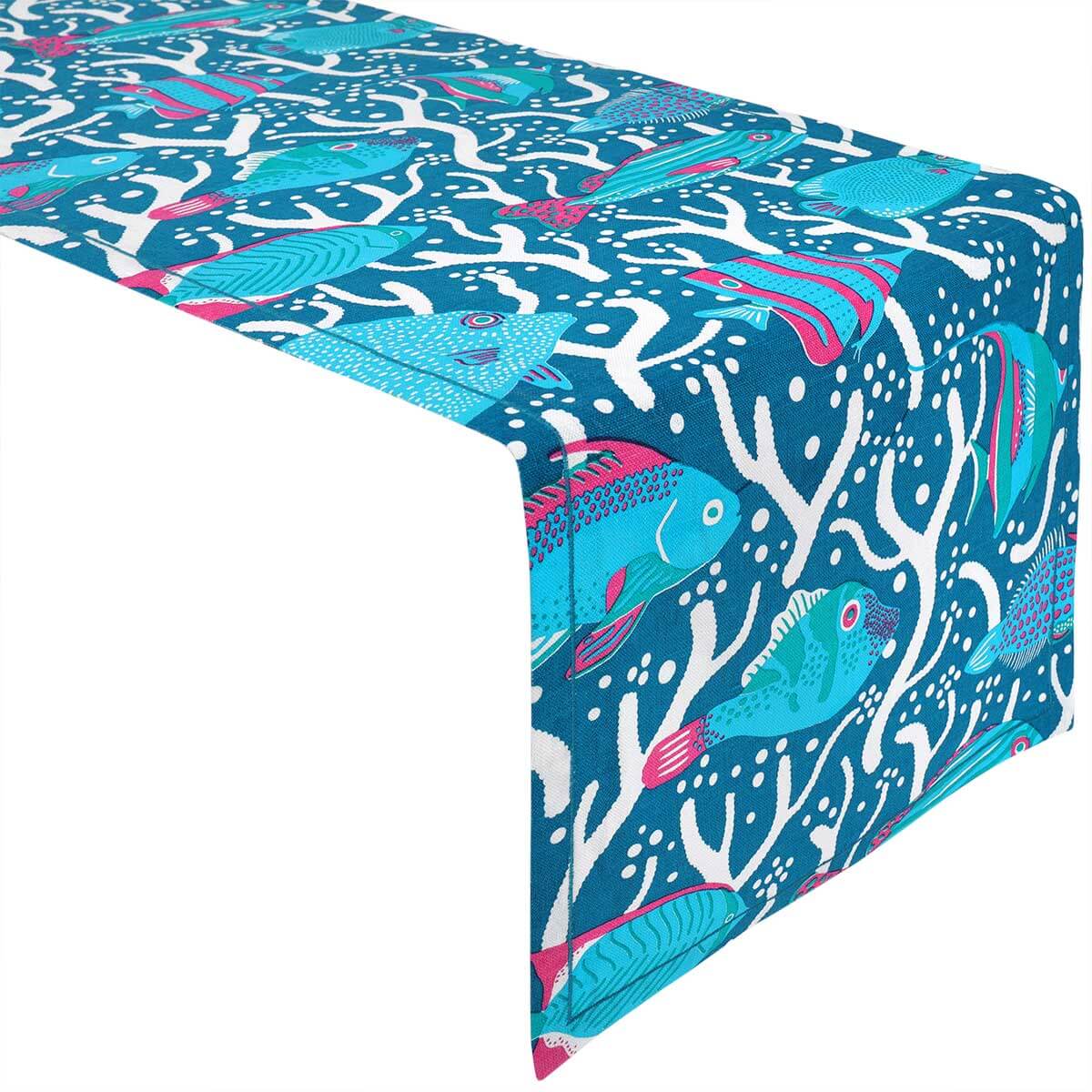 Blue Ocean Reef Table Runner