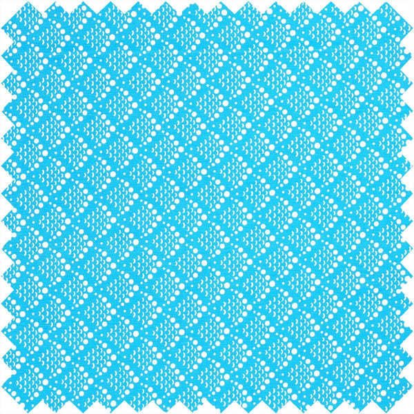 Blue Solid Fish Scale Fabric
