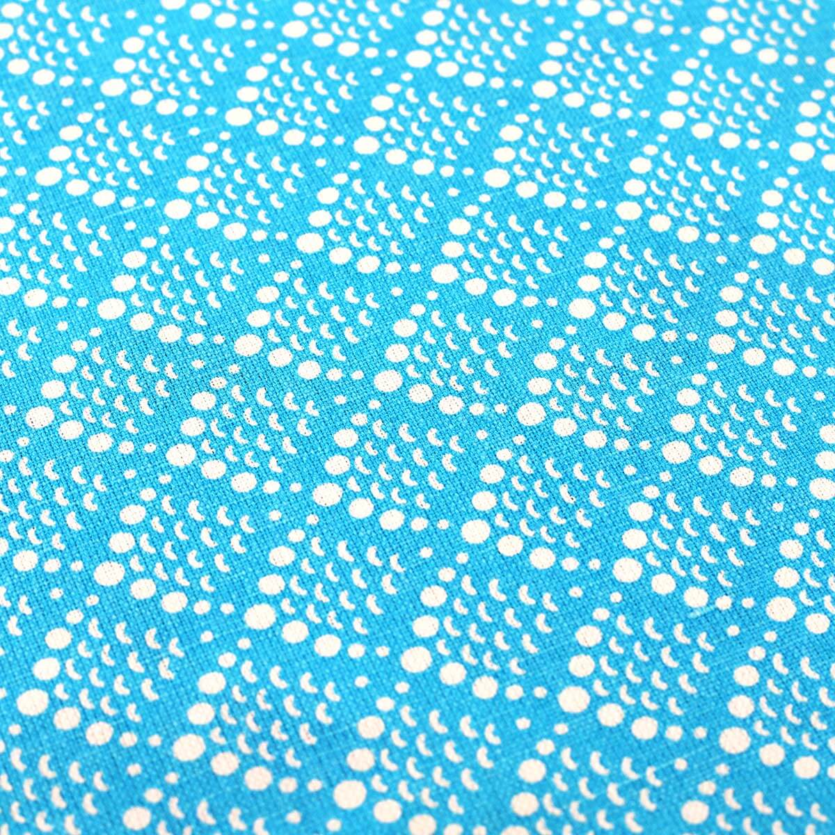 Blue Solid Fish Scale Table Cloth