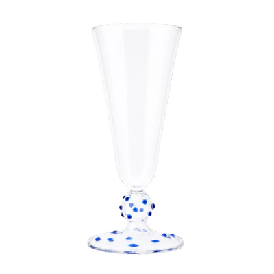 Blue Pom Champagne Flute Issy Granger