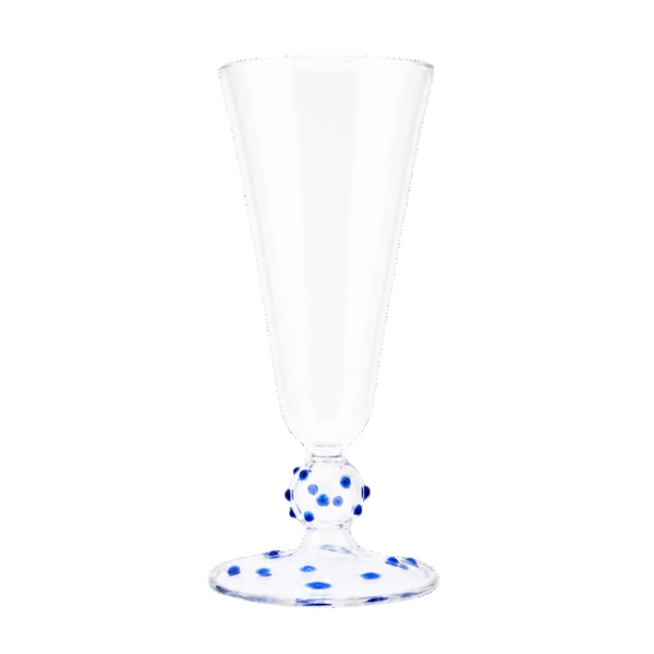 Blue Pom Champagne Flute Issy Granger