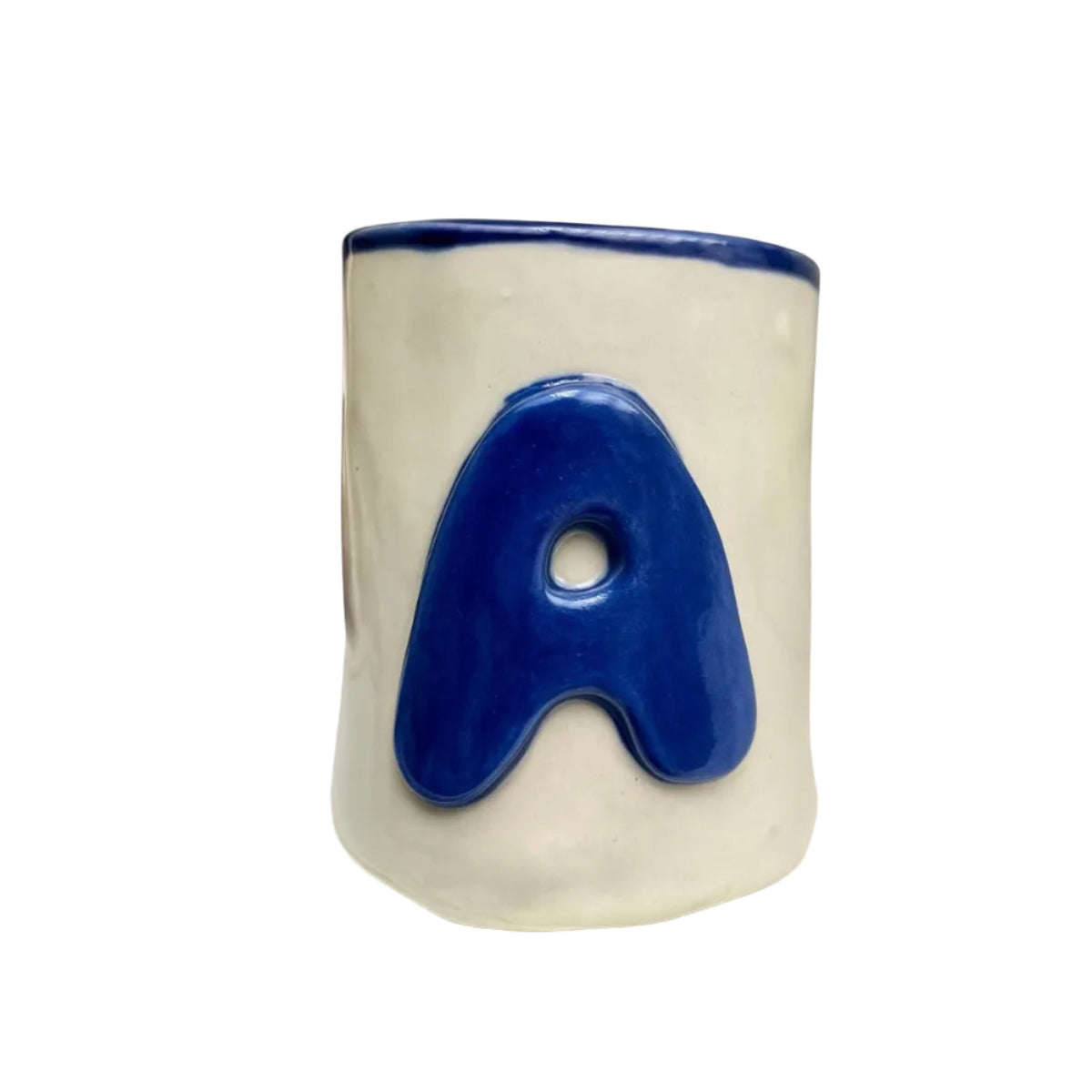 Navy Mono Bright Pen Pot - Alpha Beaker