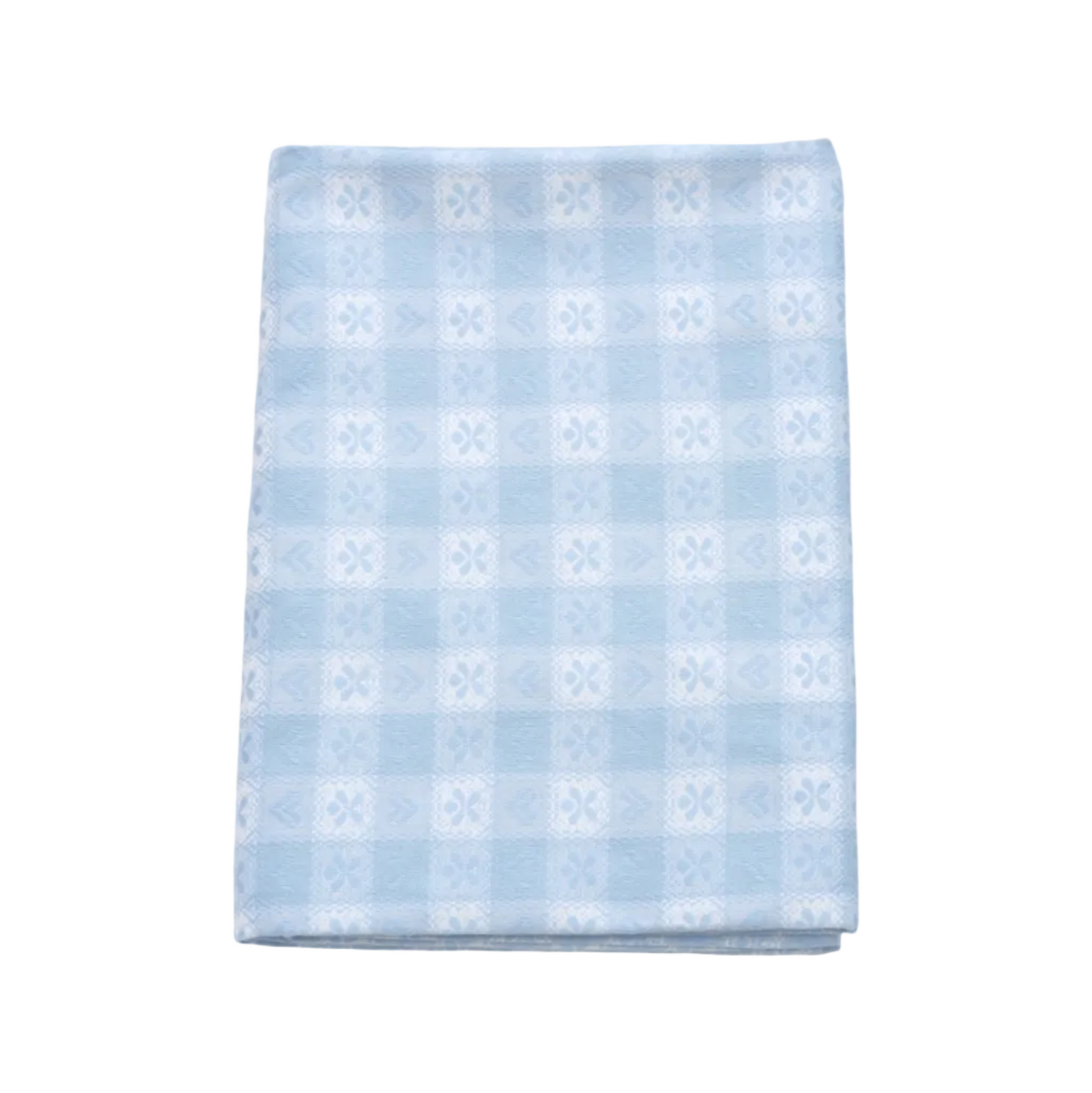 Blue Alpine Jacquard Cotton Tablecloth