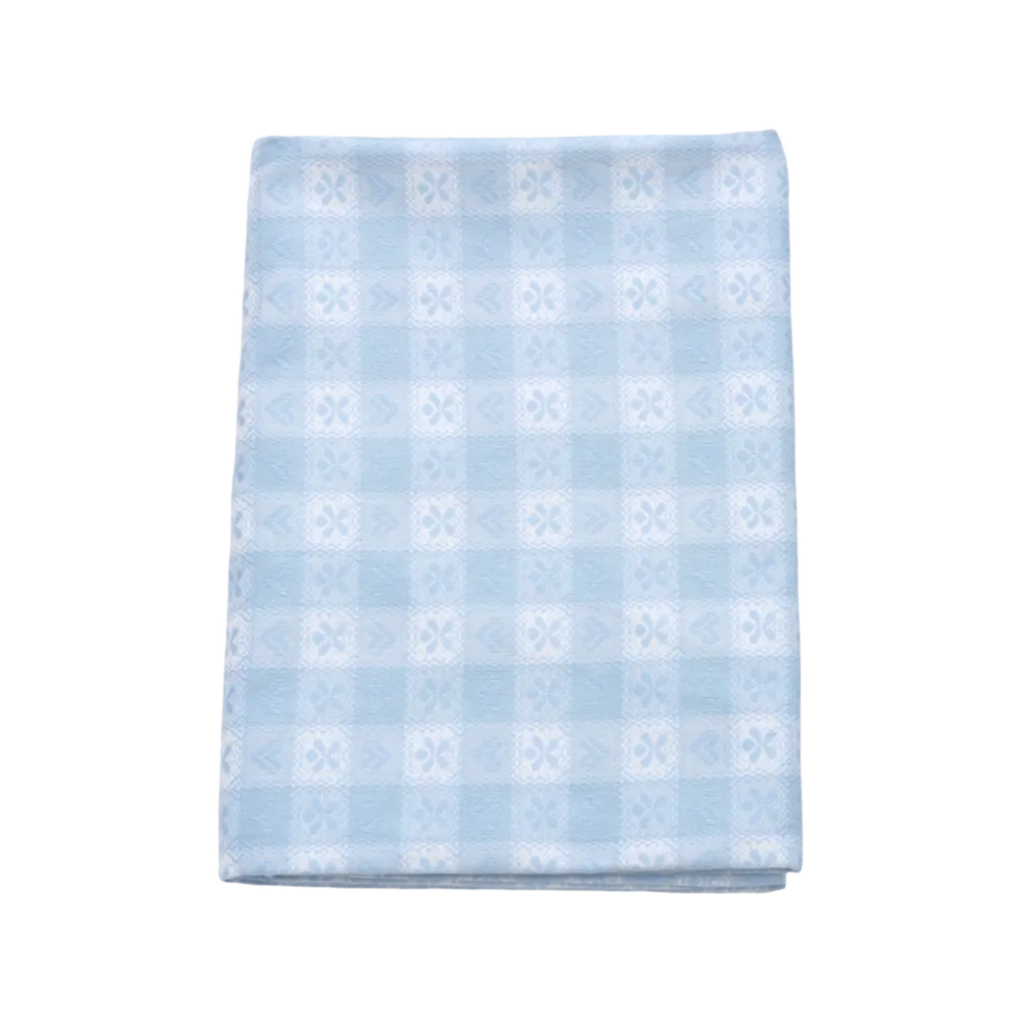 Blue Alpine Jacquard Cotton Tablecloth