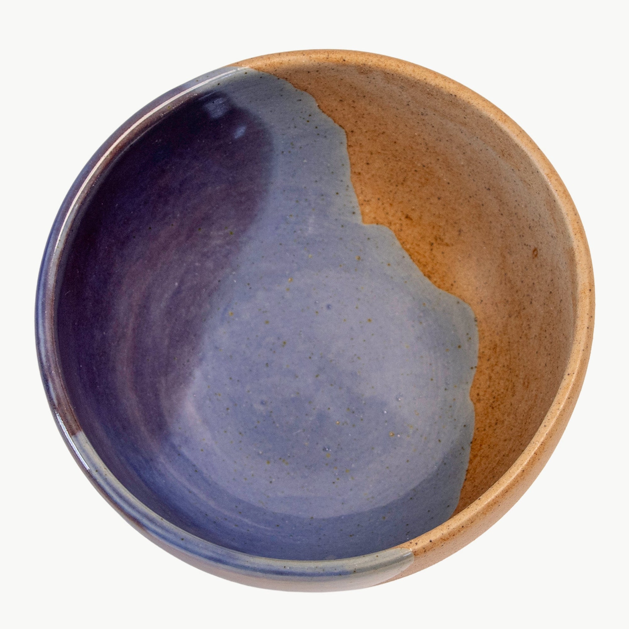 Tavora Cereal Bowls Set of 4, Reactive Salt-glaze - Cobalt Blue