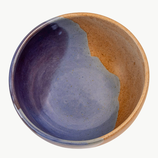 Tavora Cereal Bowls Set of 4, Reactive Salt-glaze - Cobalt Blue