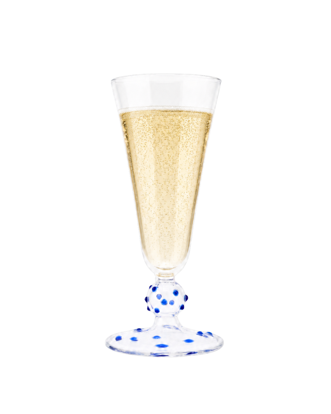 Blue Pom Champagne Flute Issy Granger