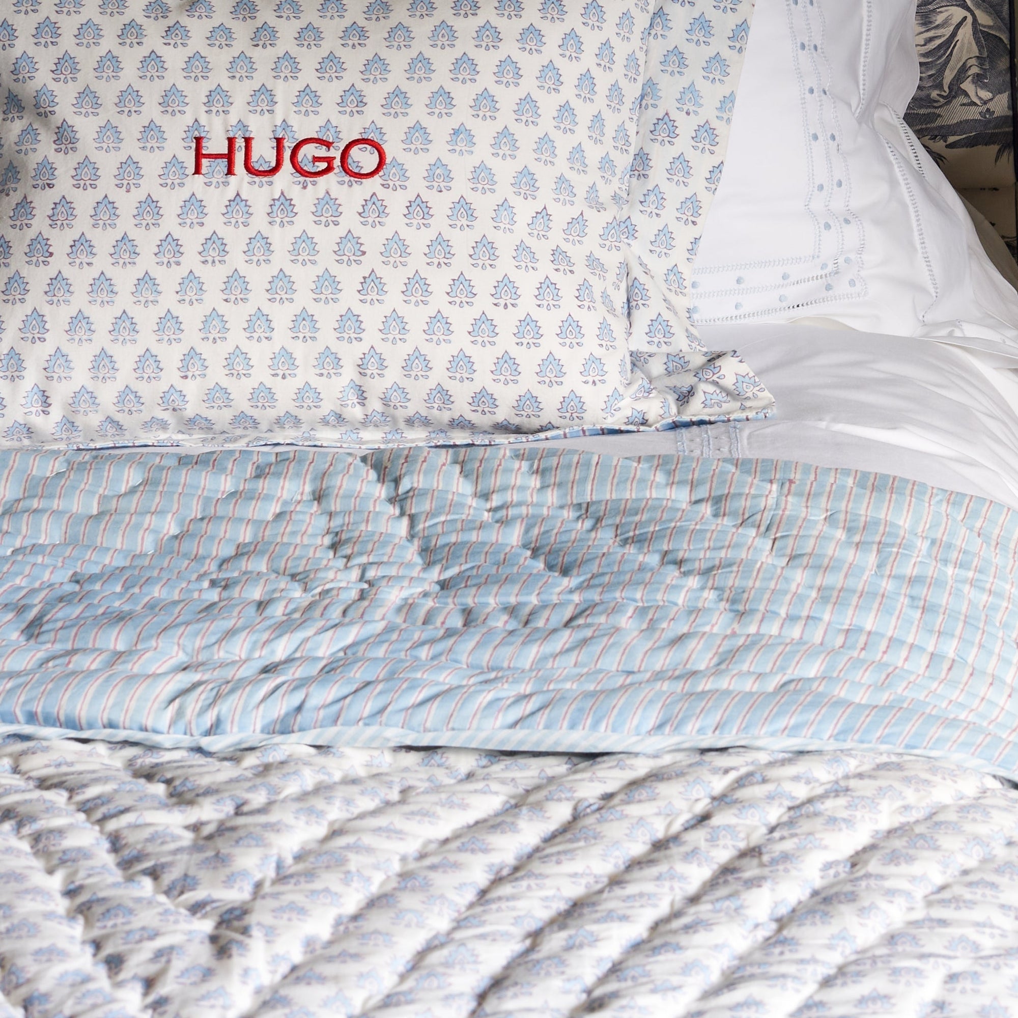 Blue Pomily Quilt
