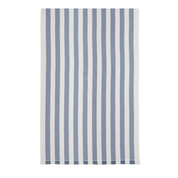 Sea Blue Striped Beach Towel