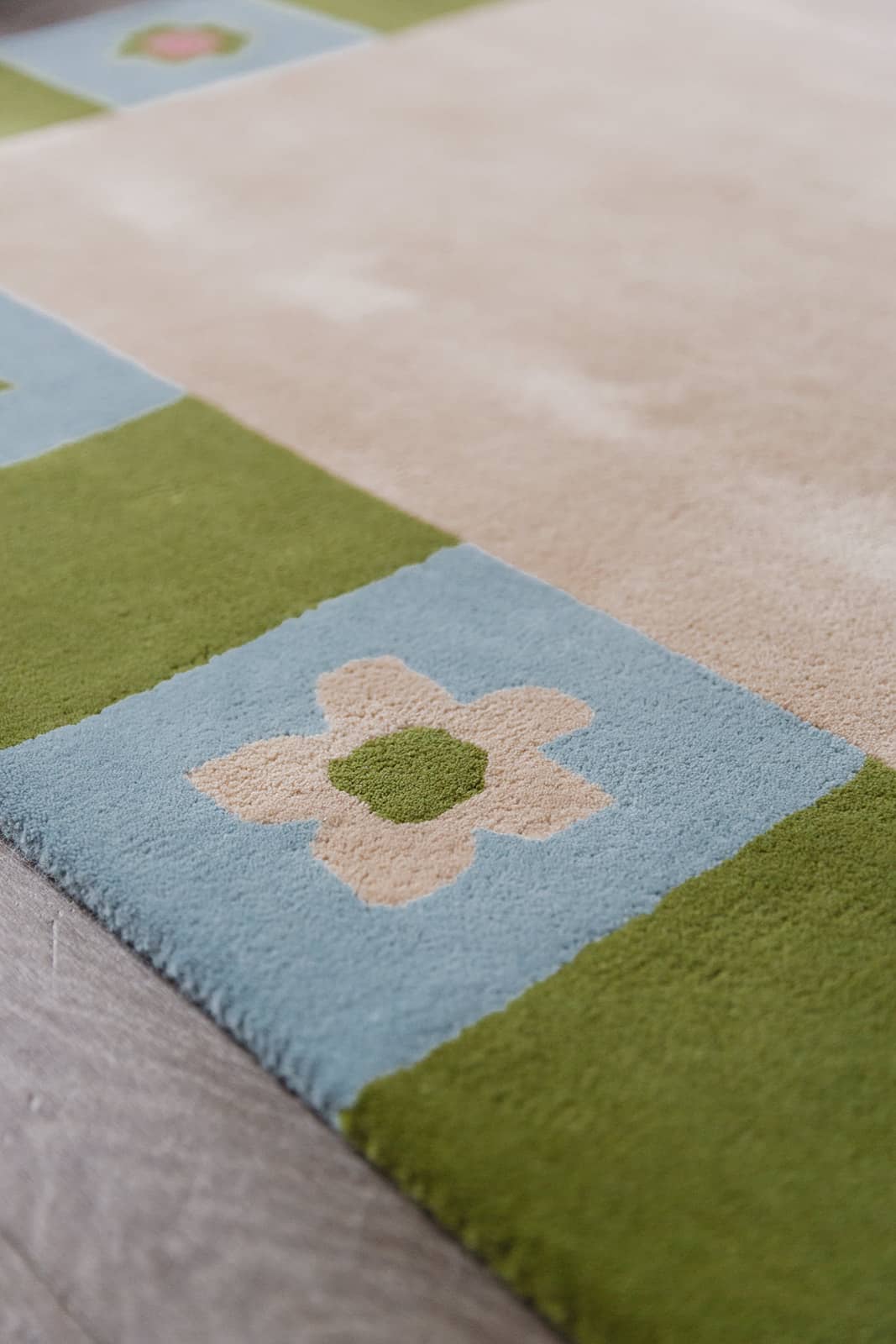 Checkered Bloom Rug