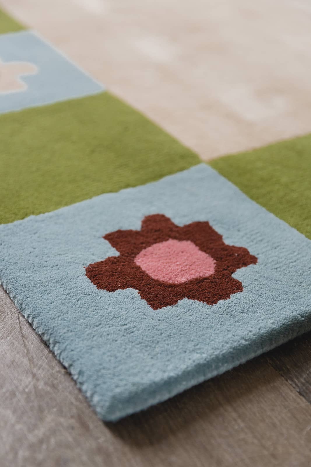 Checkered Bloom Rug