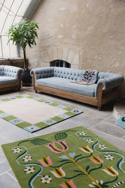 Checkered Bloom Rug