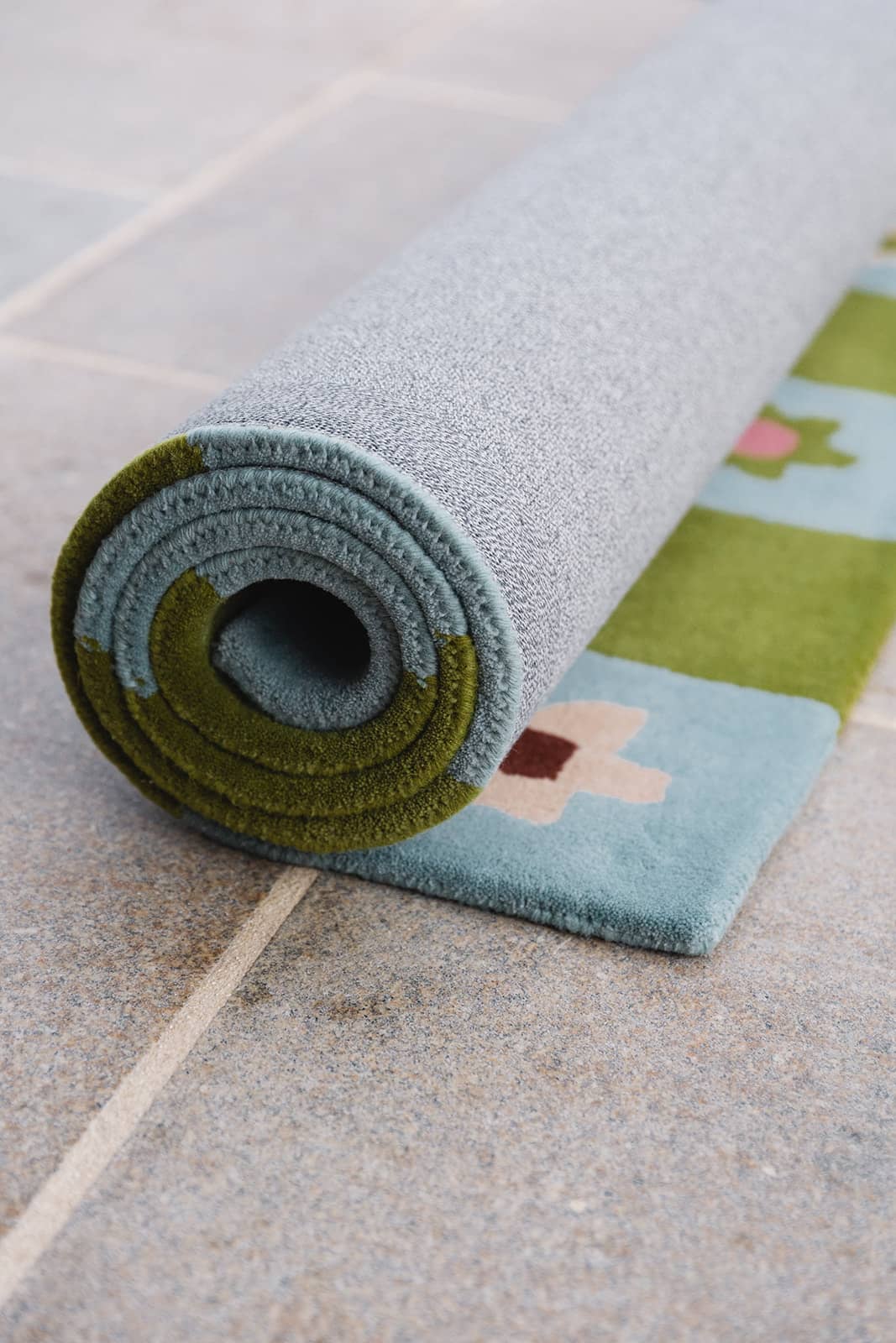 Checkered Bloom Rug