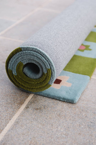 Checkered Bloom Rug