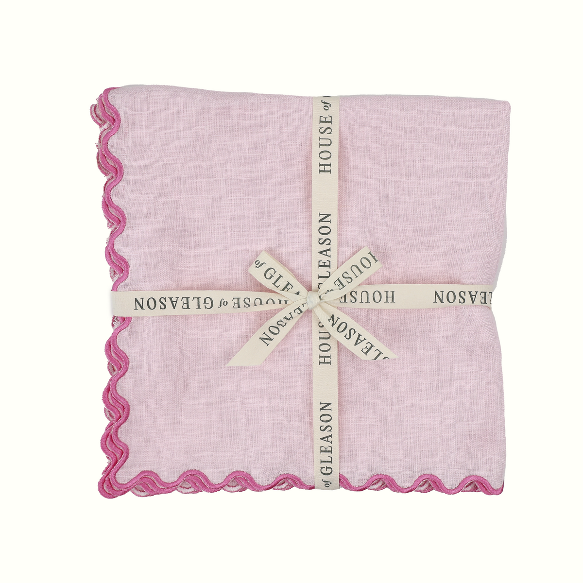 The Vivienne Linen Dinner Napkins - Blush
