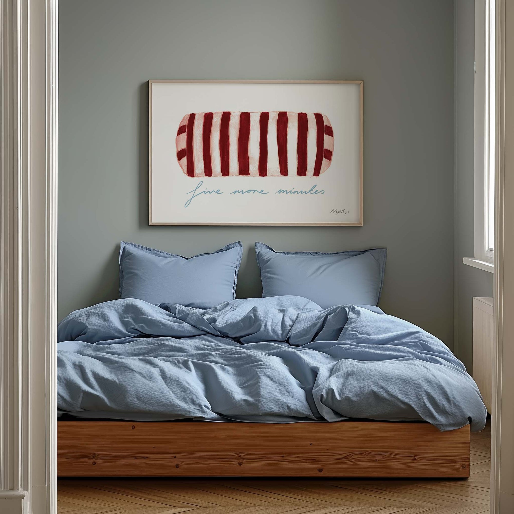 Five More Minutes Striped Bolster