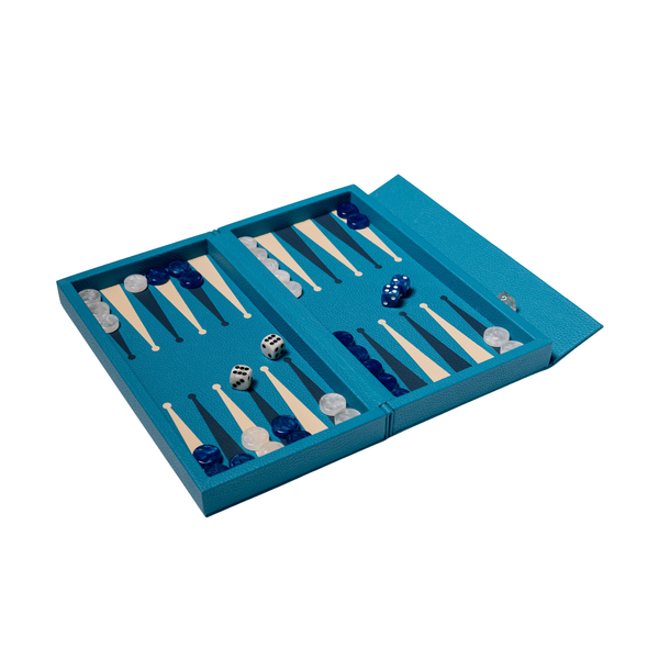 Booklet Backgammon Azure Blue