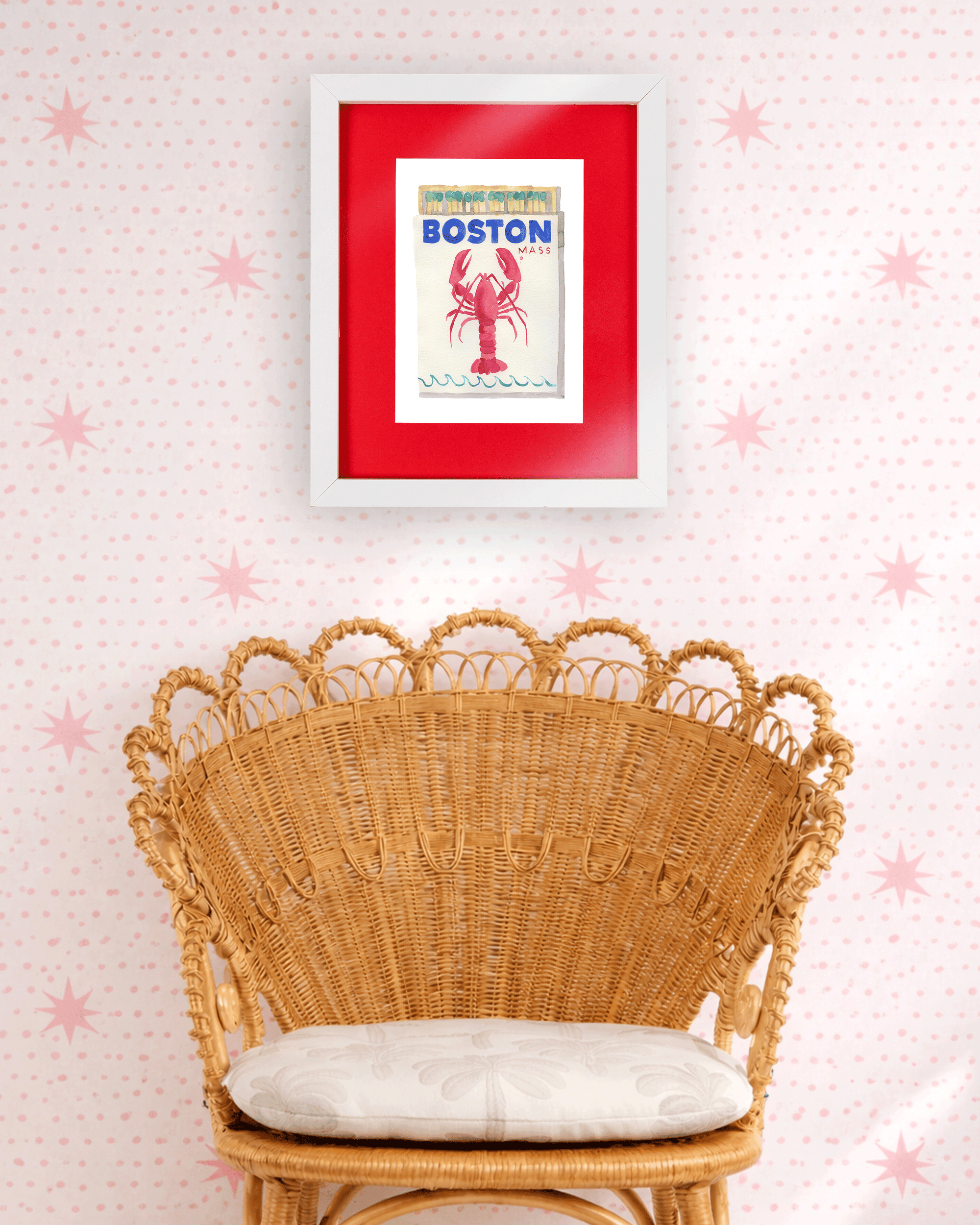 Boston Matchbook Art Print - Furbish Studio