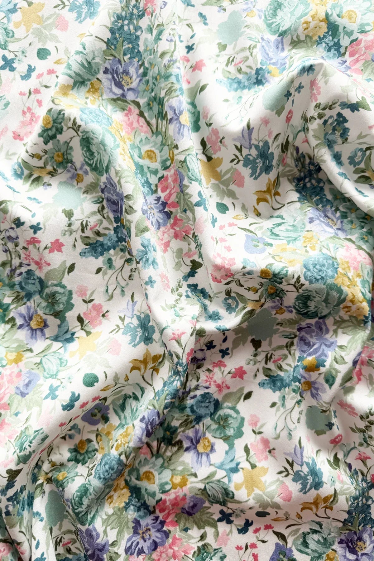 Housewife Pillowcase Made With Liberty Fabrics & Bridgerton Bouquet Parade Green