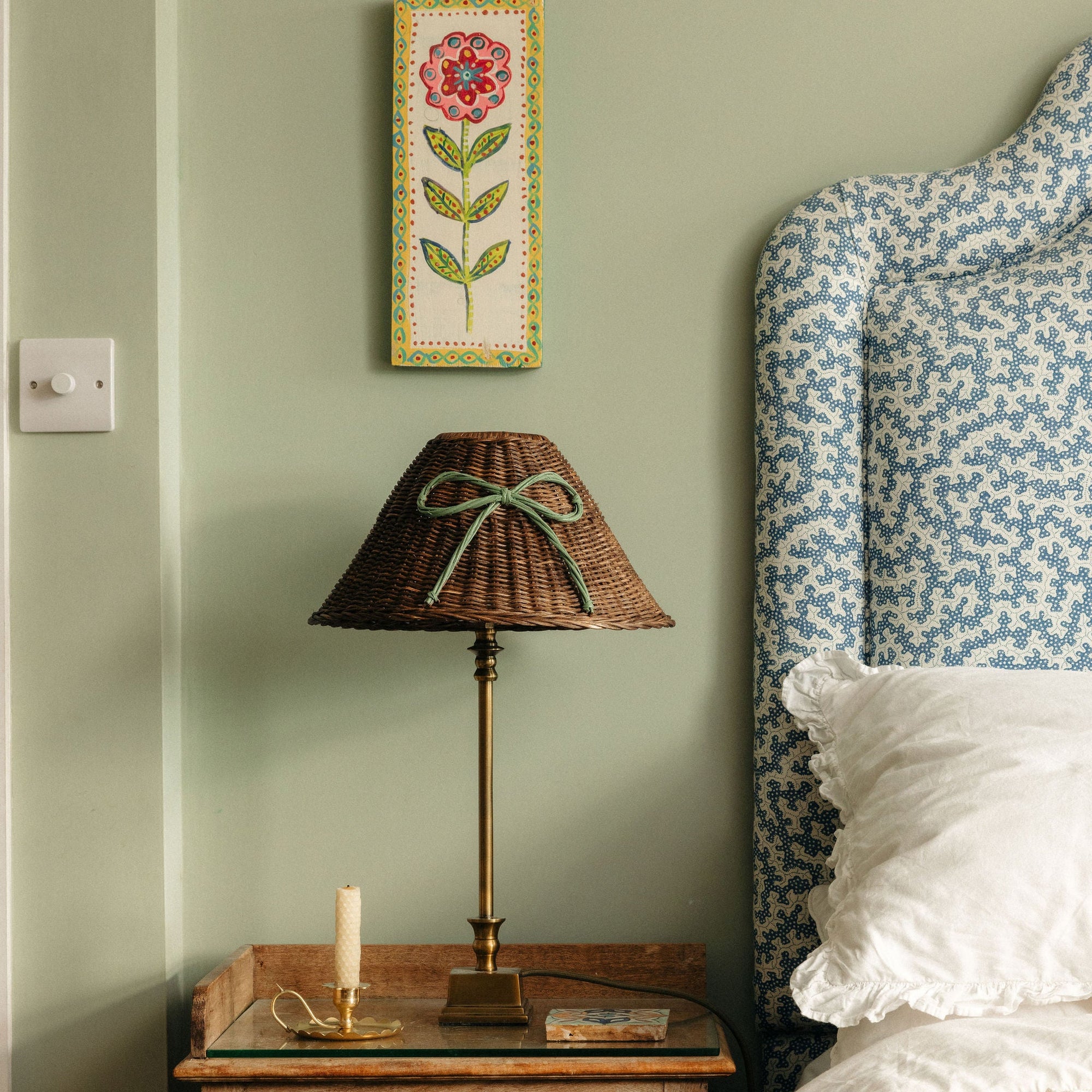 Bow Rattan Lampshade