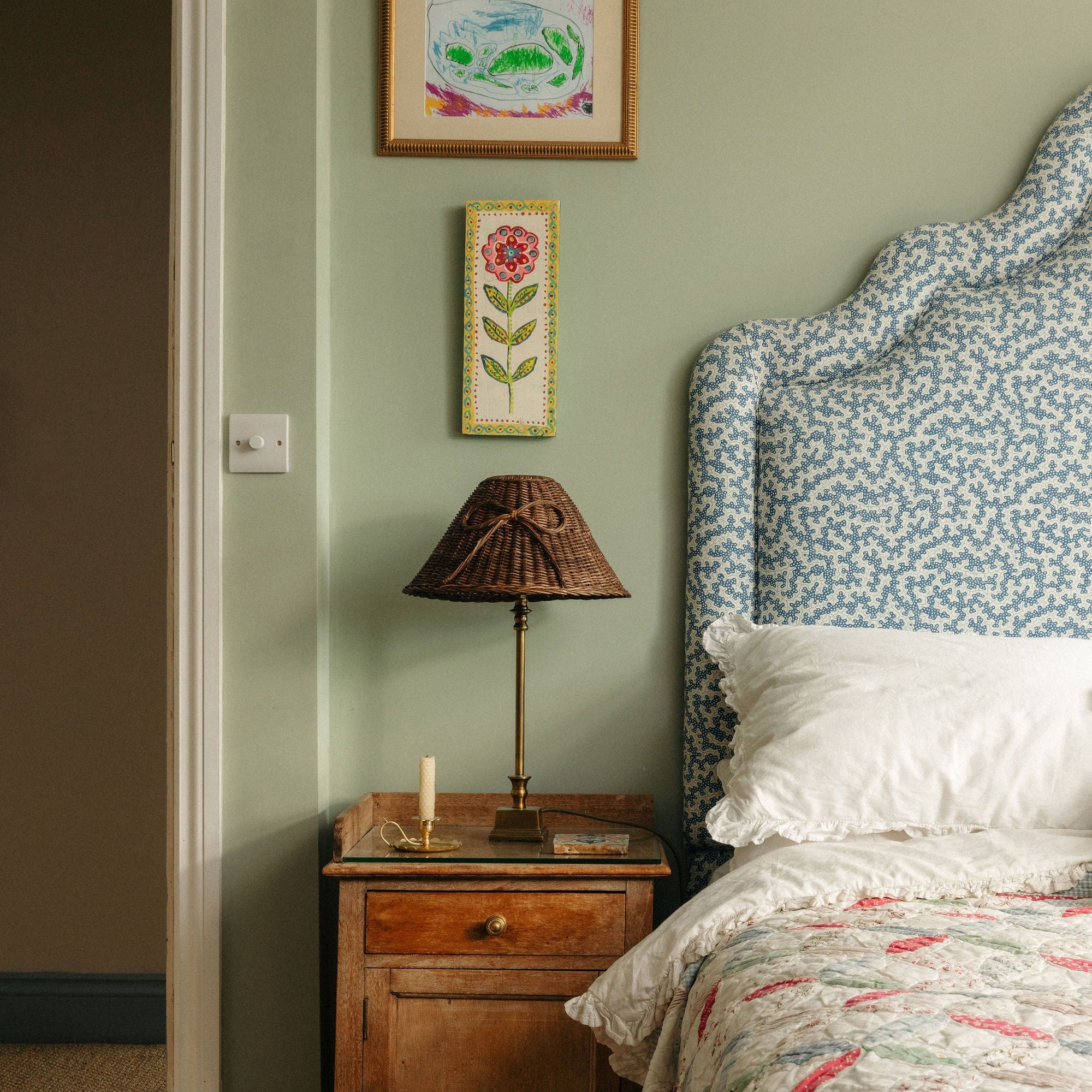 Bow Rattan Lampshade