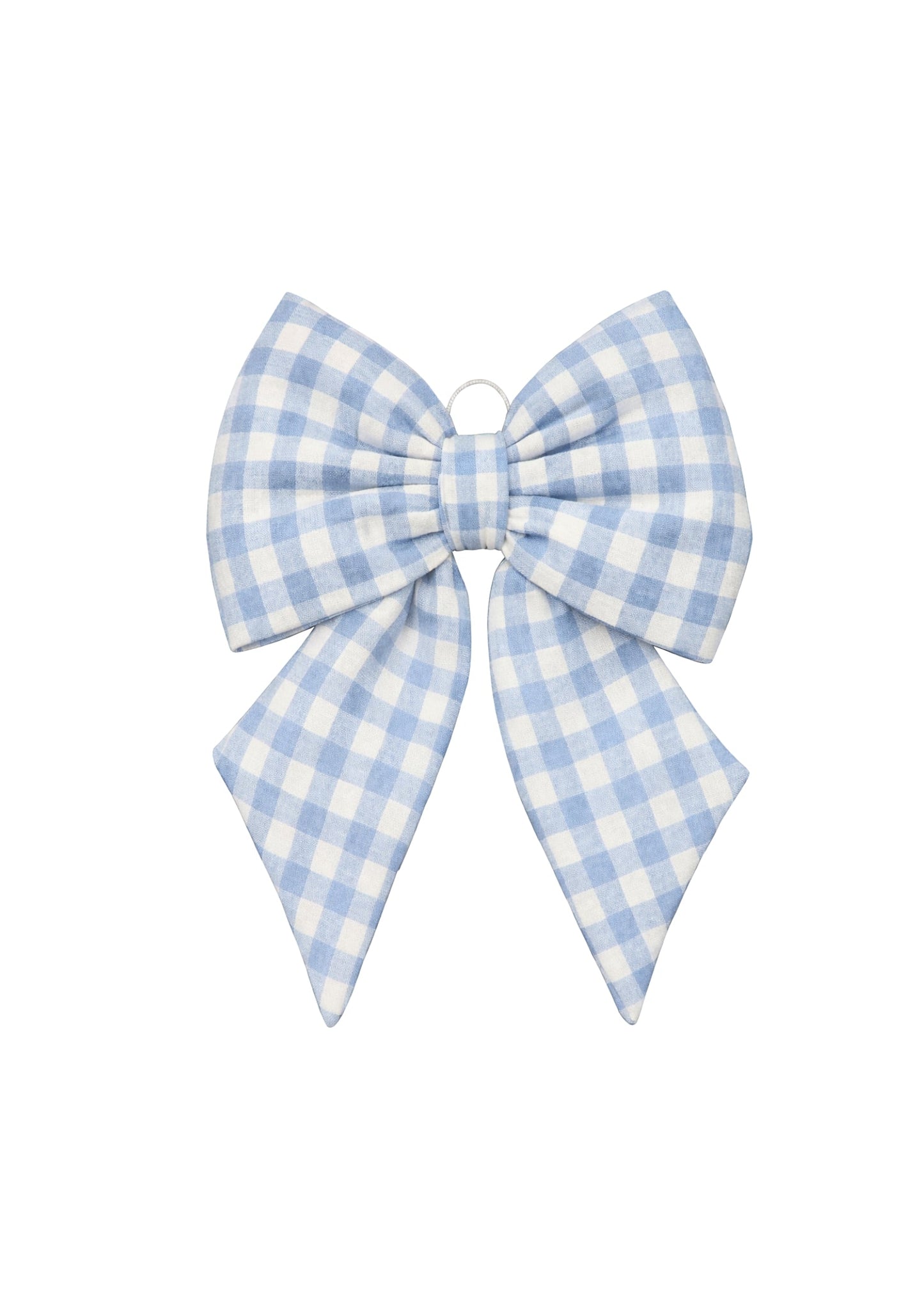 Oversize Bow Gingham Blue (35x50cm)