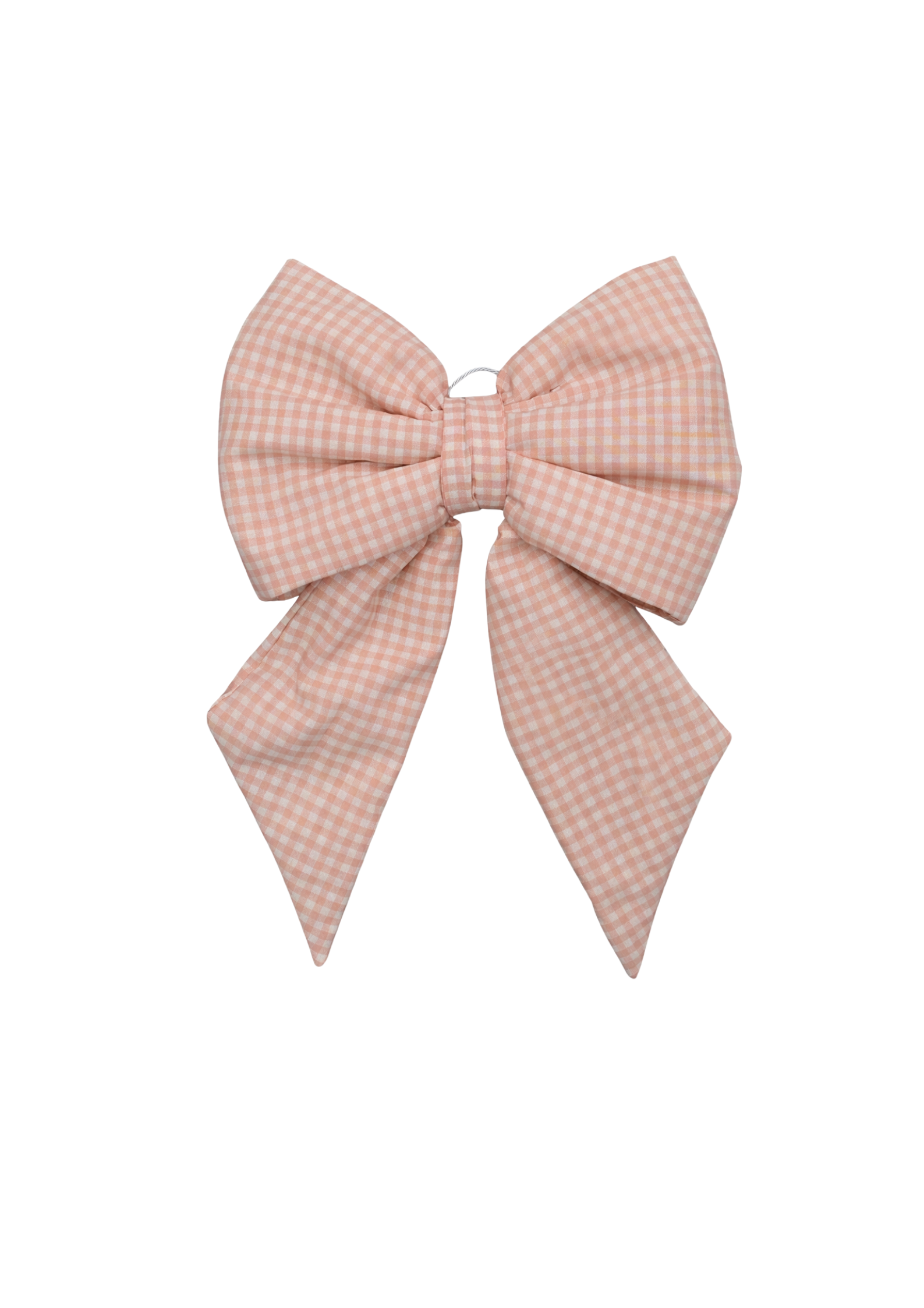 Oversize Bow Gingham Pink (35x50cm)