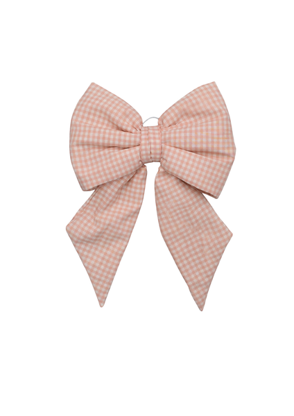 Oversize Bow Gingham Pink (35x50cm)