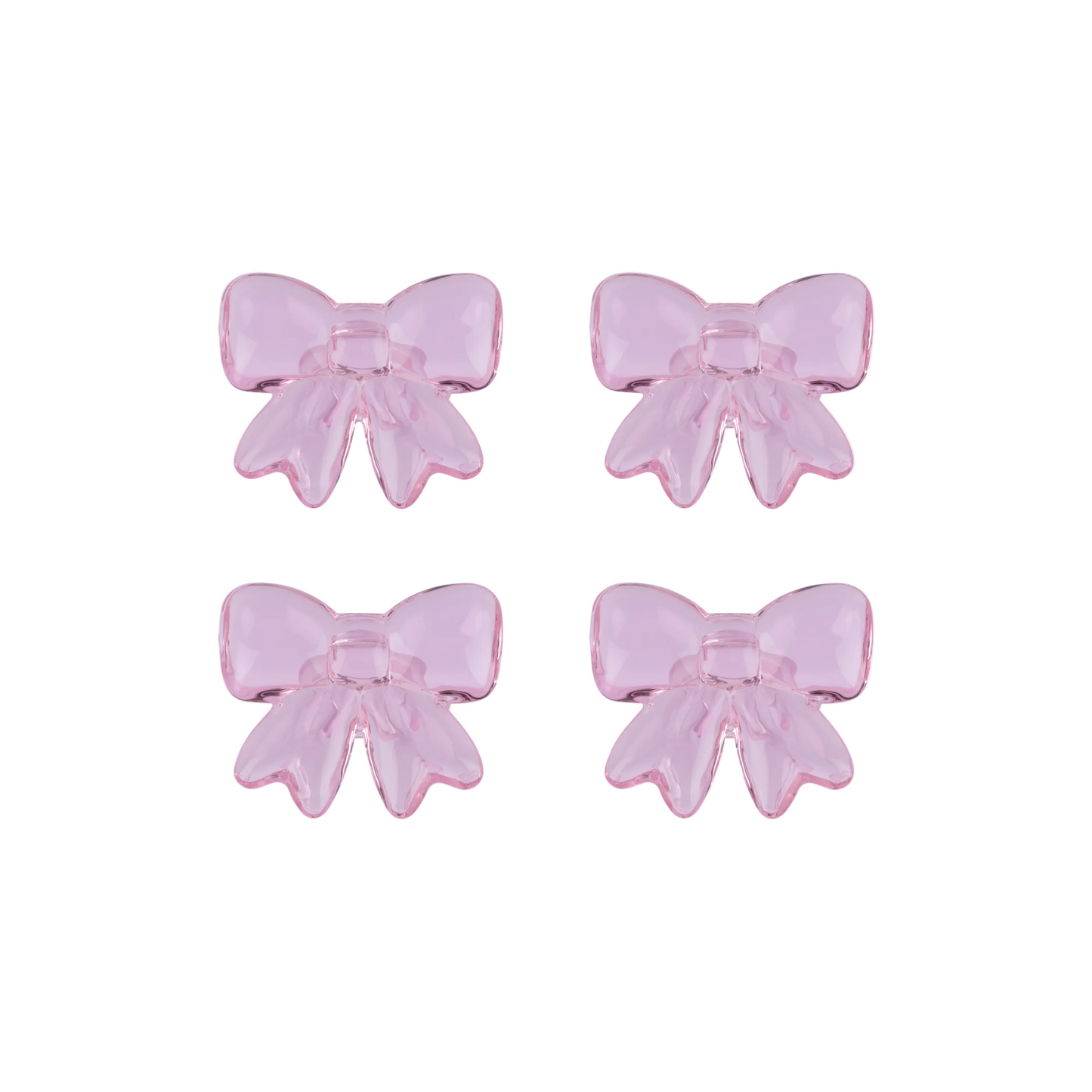 Bow Napkin Ring Pink Set of Four