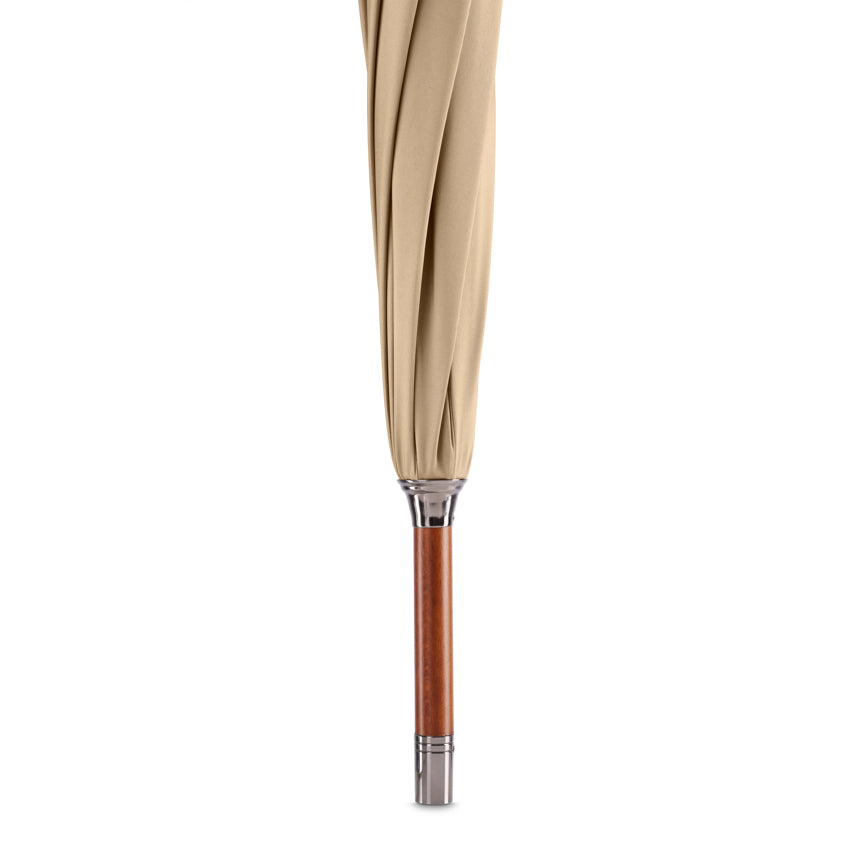 British Umbrella, Beech & Maple - Sand/Burgundy
