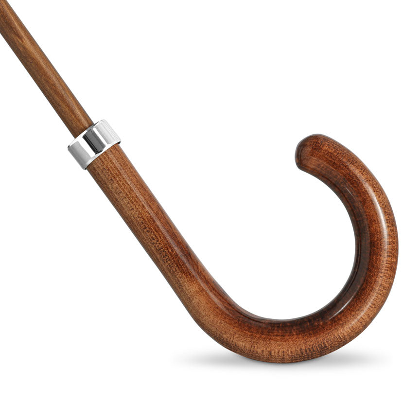 British Umbrella, Beech & Maple - Sand/Burgundy