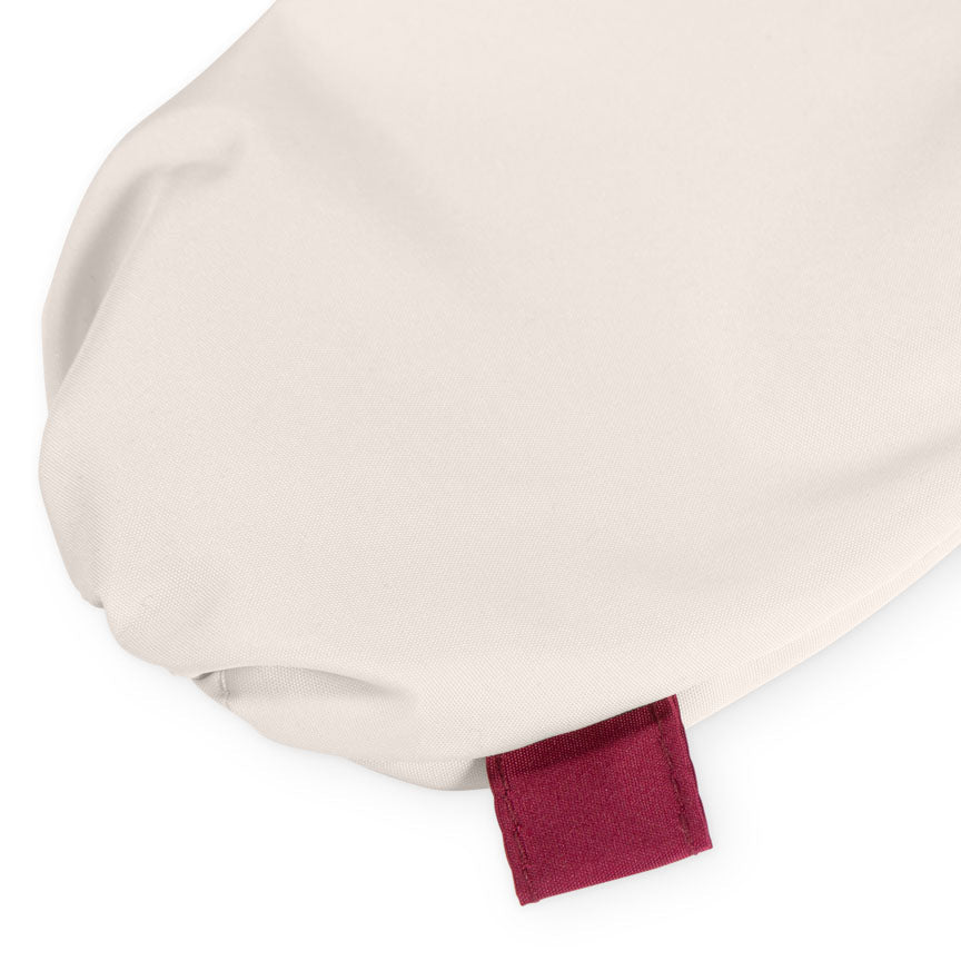 British Folding Umbrella - Ivory/Burgundy