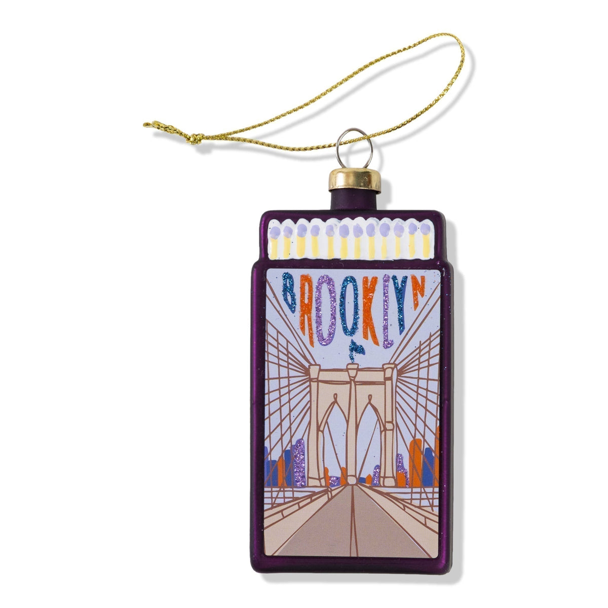 Matchbook Ornament - Brooklyn - Furbish Studio